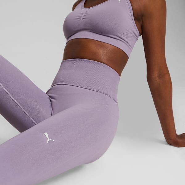 Leggings sin costuras SHAPELUXE para mujer, Pale Plum, large-MEX