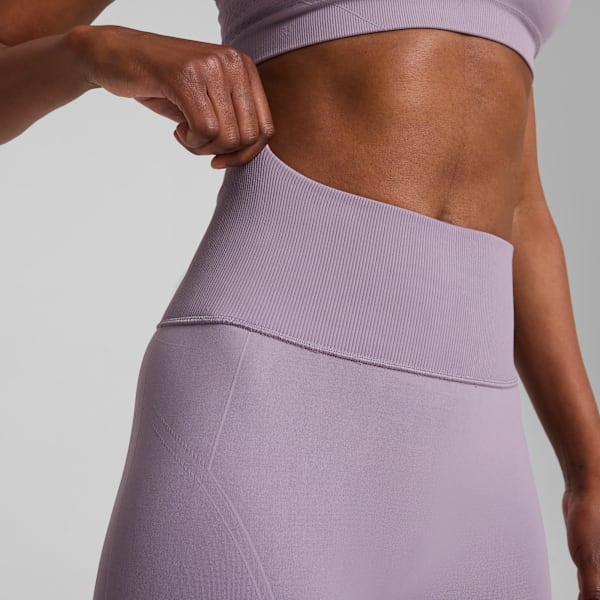 Leggings sin costuras SHAPELUXE para mujer, Pale Plum, large-MEX