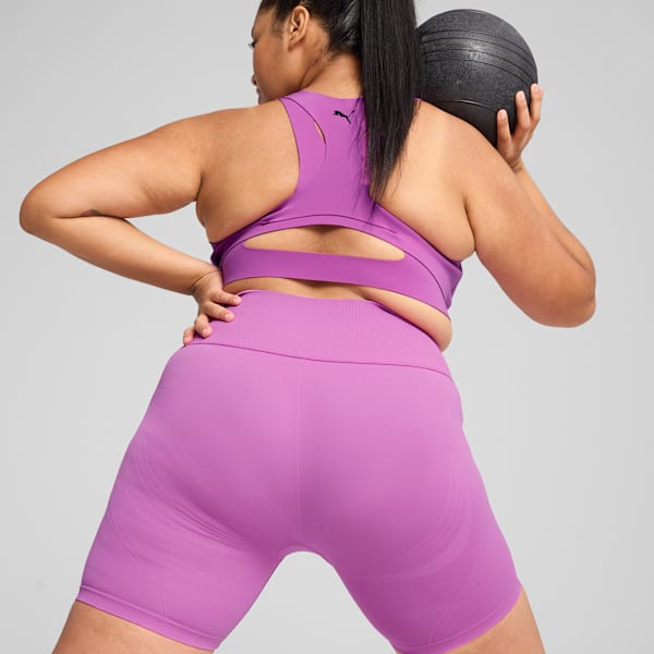 Shorts SHAPELUXE High-Waisted Biker Feminino, Roxo, large-BRA