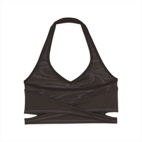 Top Formknit Seamless de bajo impacto, PUMA Black-Strong Gray, large-ARG