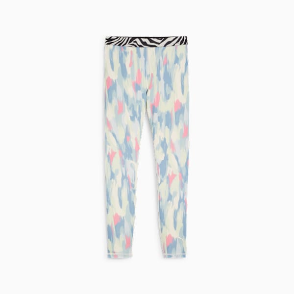 Calzas DE TRAINING ANIMAL REMIX DE TALLE ALTO CON PERNERA DE 7/8, Turquoise Surf, large-ARG