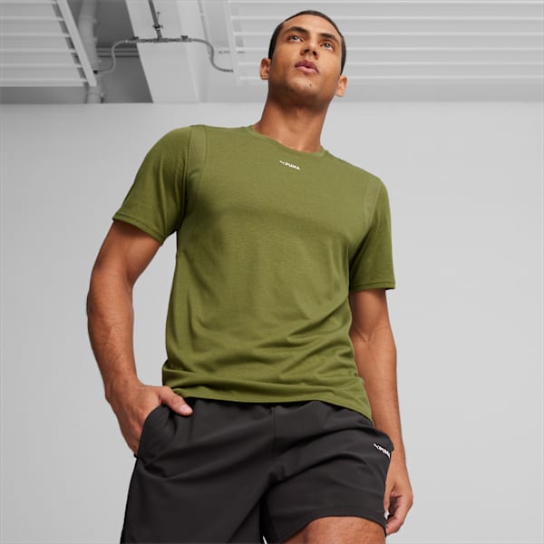 Remera PUMA FIT TriBlend, Olive Green, large-ARG