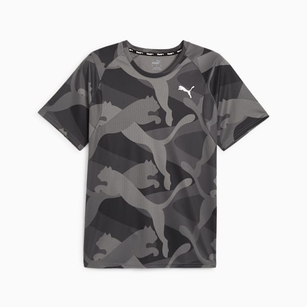 Remera PUMA FIT Ultrabreathe para hombre, PUMA Black-Q2 print, large-ARG