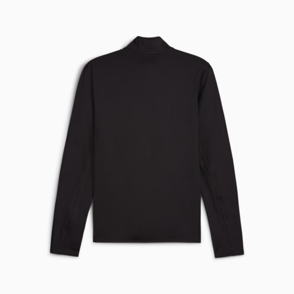 Buzo PUMA FIT Polyspan con cremallera de un cuarto hombre, PUMA Black, large-ARG