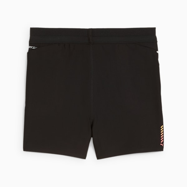 Shorts de running Ultraform para mujer, PUMA Black-Fireglow, large-ARG