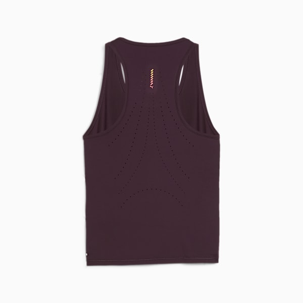 Playera de running sin mangas para mujer RUN CLOUDSPUN, Midnight Plum, large-MEX