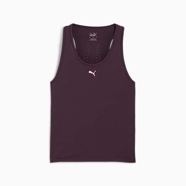 Playera de running sin mangas para mujer RUN CLOUDSPUN, Midnight Plum, large-MEX