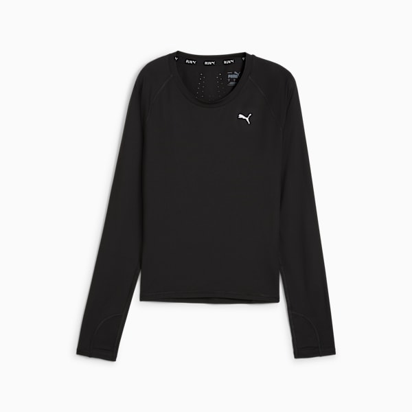 Playera Mujer RUN CLOUDSPUN, PUMA Black, large-MEX