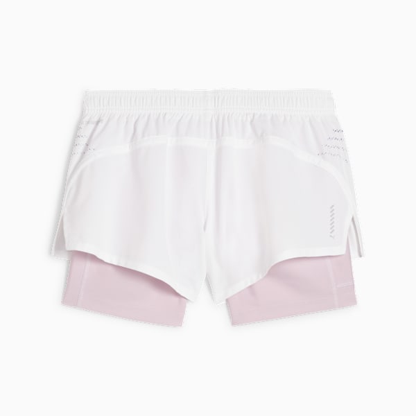 Shorts de running Run Velocity ULTRAWEAVE con estampado integral para mujer, PUMA White, large-ARG
