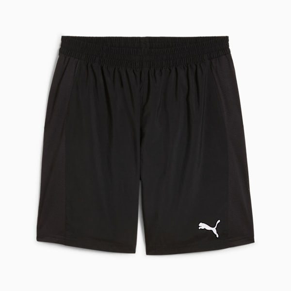 Shorts de running RUN FAV Velocity 17cm para hombre, PUMA Black-Sunset Glow, large-ARG