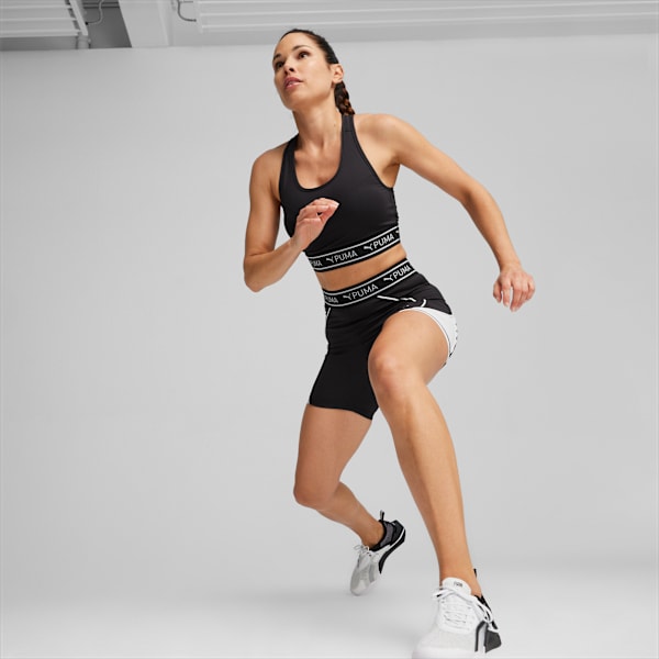 Shorts para mujer train strong, PUMA Black, large-ARG