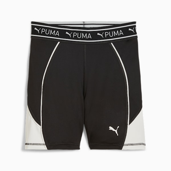 Shorts para mujer train strong, PUMA Black-Vapor Gray, large-ARG