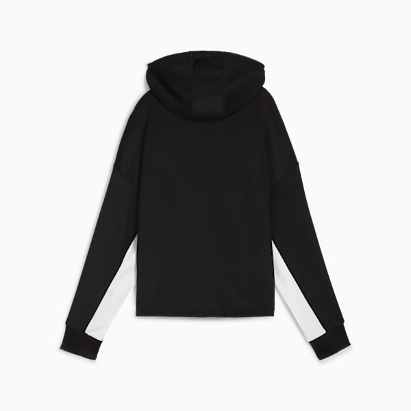 Buzo de tejido doble con capucha PUMA FIT para mujer, Puma Black, large-ARG