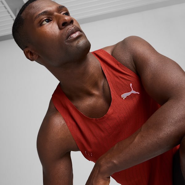 Musculosa de running Run Ultraspun Singlet, Mars Red-AOP, large-ARG