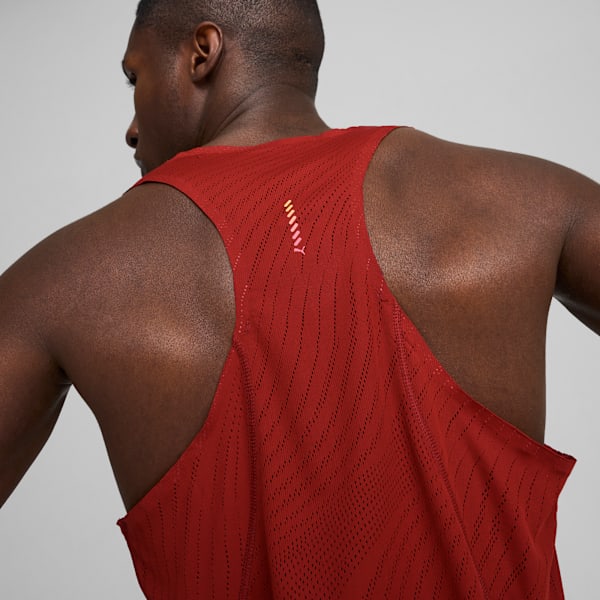 Musculosa de running Run Ultraspun Singlet, Mars Red-AOP, large-ARG