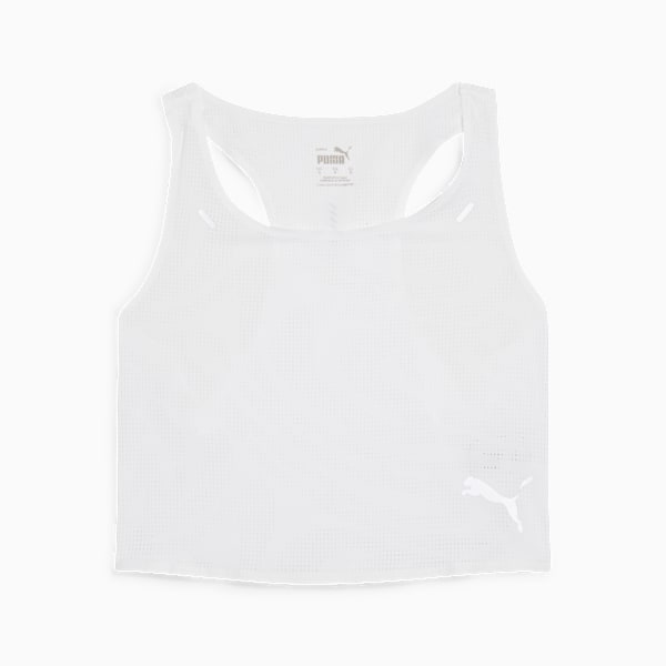 Crop Top Run Ultraspun para mujer, PUMA White, large-ARG
