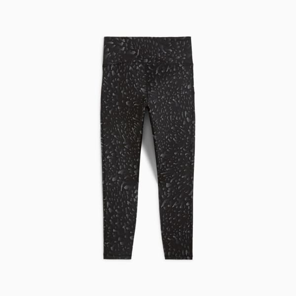 Mallas 7/8 de entrenamiento con cintura alta para mujer Train Fave, PUMA Black-Skin AOP, large-MEX