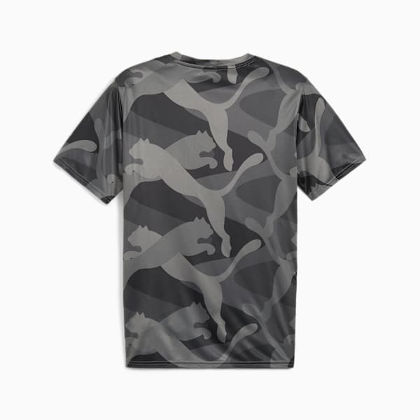 Playera de entrenamiento con estampado integral para hombre Train Fav, PUMA Black-Q2 print, large-MEX
