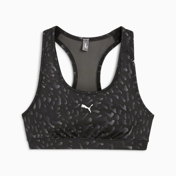 Top deportivo de entrenamiento 4KEEPS para mujer, PUMA Black-Skin AOP, large-MEX