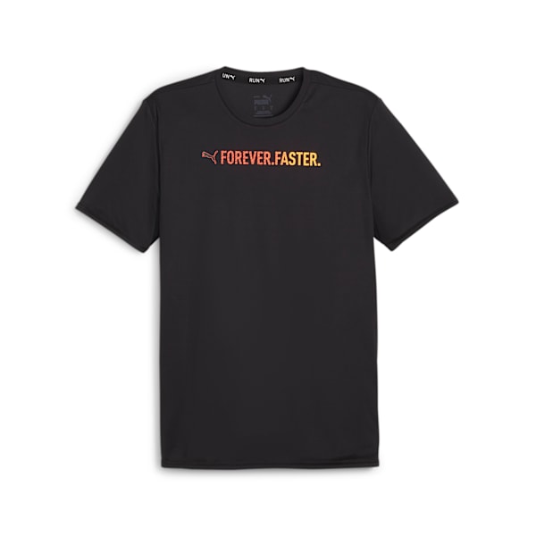 Remera CON GRÁFICOS DE MANGA CORTA PARA HOMBRE RUN FAVORITE, PUMA Black, large-ARG