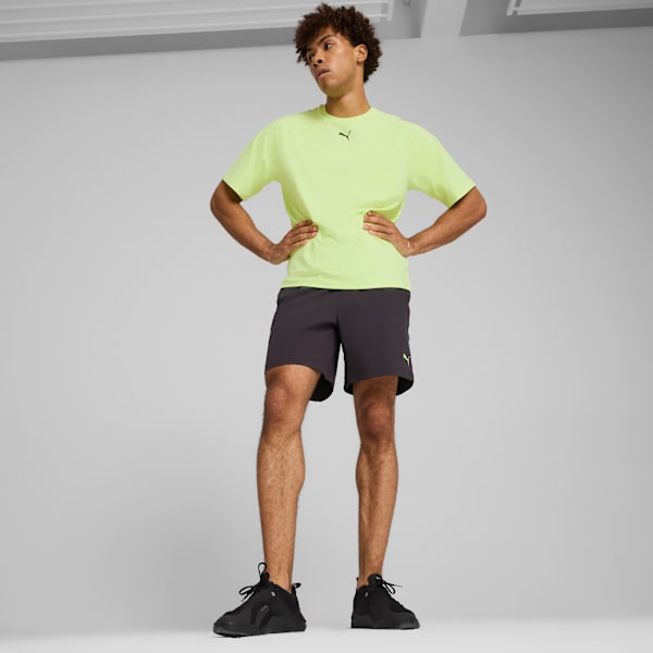 Shorts ENERGY 7-Stretch para hombre, Flat Dark Gray-Fizzy Apple, large-ARG