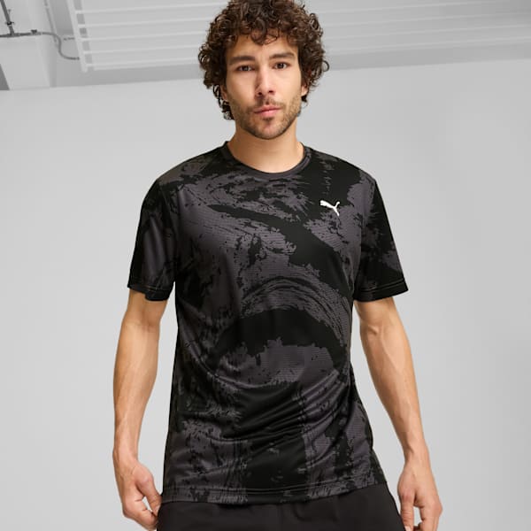 Remera con estampado Train All Day para hombre, PUMA Black, large-ARG