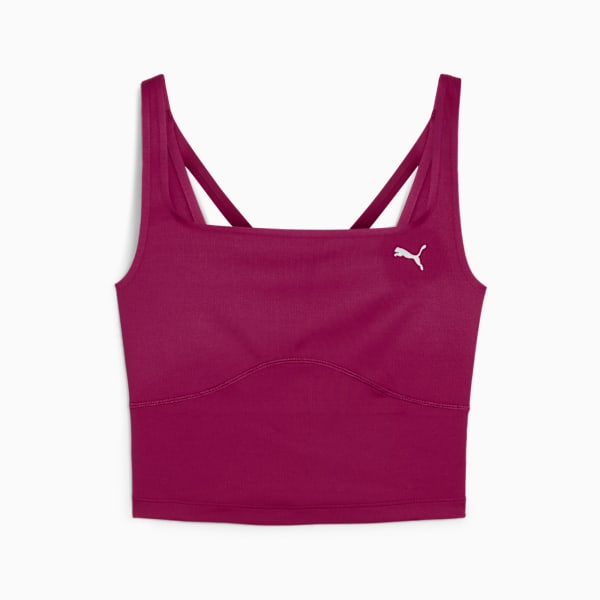 Top deportivo en rib STUDIO CLOUDSPUN para mujer, Magenta Gleam, large-ARG