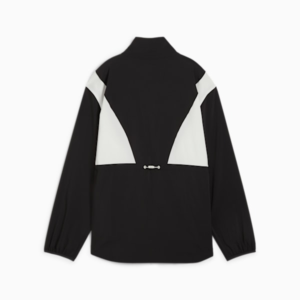 Campera larga de entrenamiento tejida para mujer, PUMA Black, large-ARG