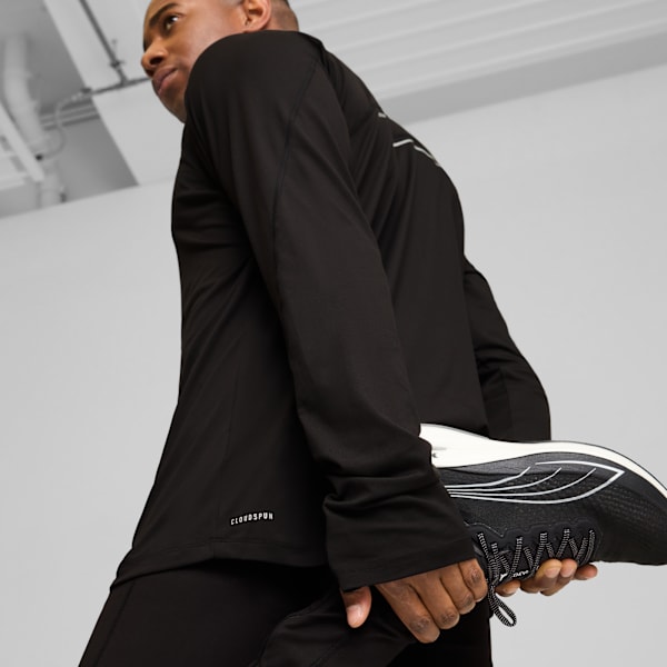 PUMA RUN CLOUDSPUN Quarter-Zip Top Men, PUMA Black, large-MEX