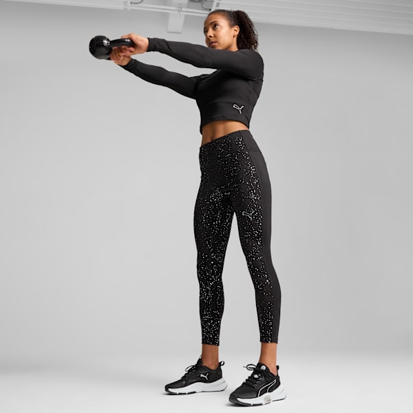 Leggings 7/8 tiro alto INTERGALACTIC para mujer, PUMA Black, large-MEX