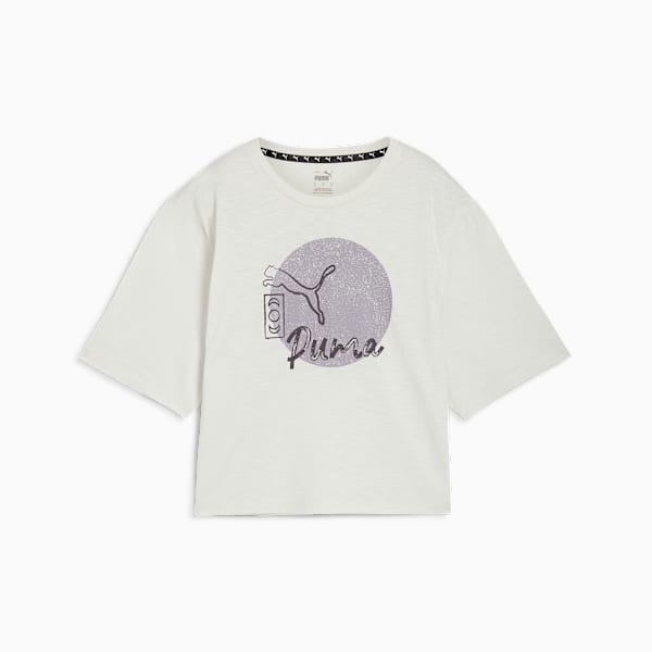 Remera corta STUDIO para mujer, Vapor Gray, large-ARG