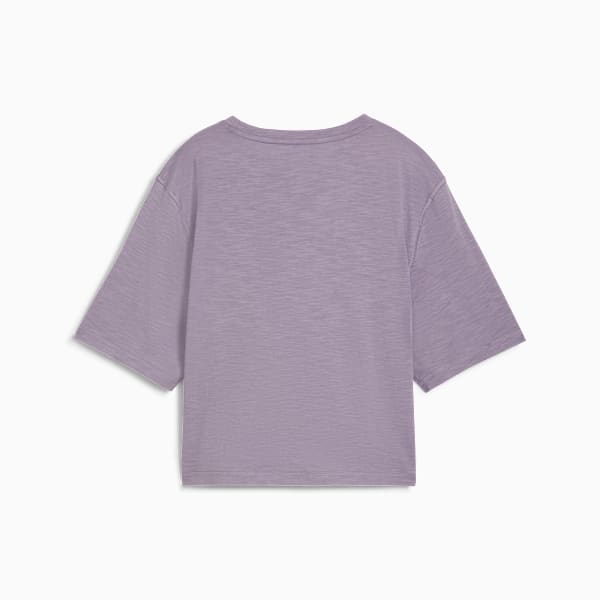 Remera corta STUDIO para mujer, Pale Plum, large-ARG