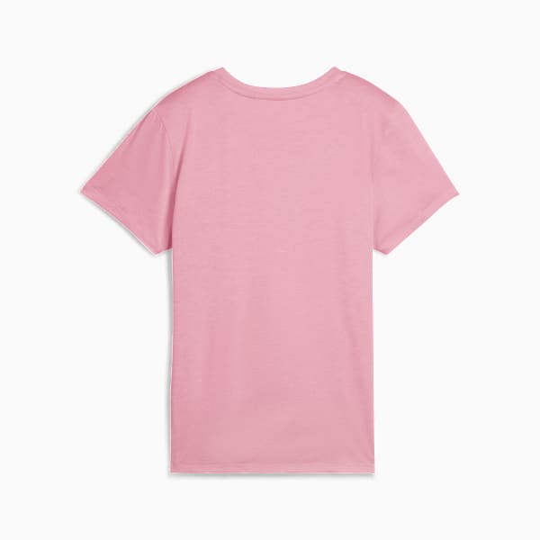 TAD ESSENTIALS Heather Logo Tee Women, Poised Pink Heather, large-ZAF