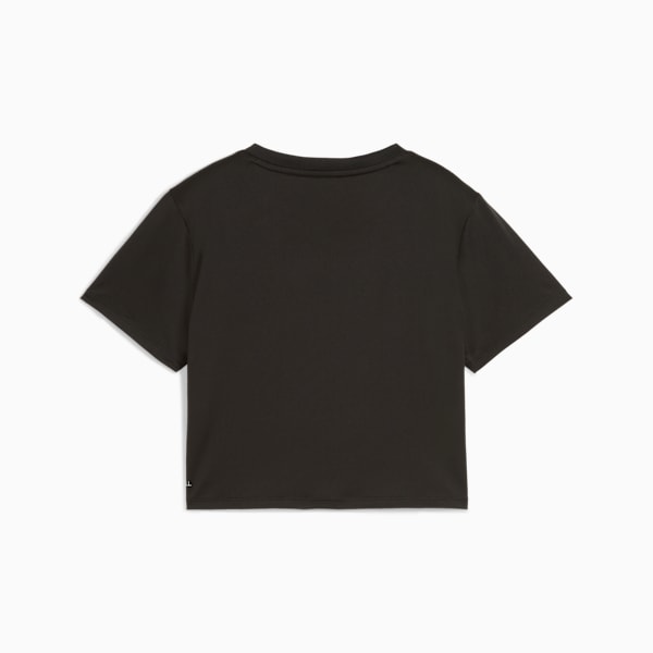 Remera corta Train All Day Essentials para mujer, PUMA Black, large-ARG