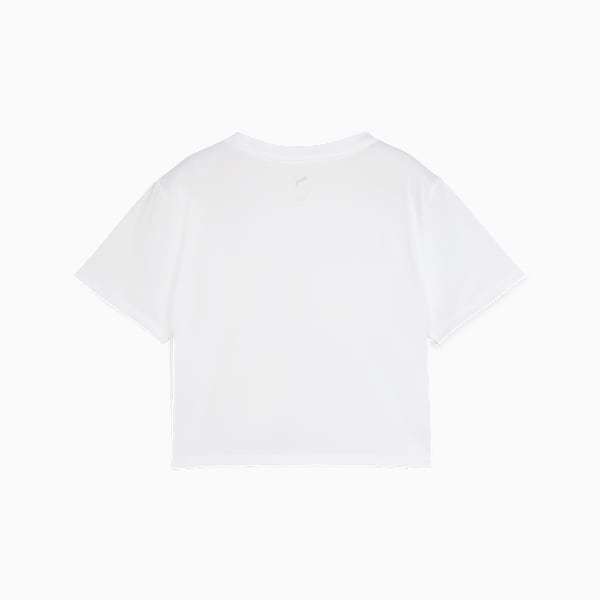 Remera corta Train All Day Essentials para mujer, PUMA White, large-ARG