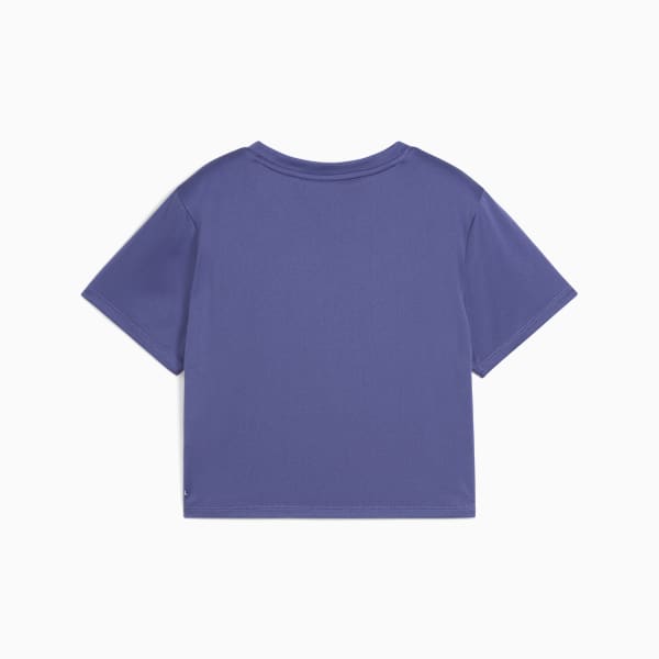 Remera corta Train All Day Essentials para mujer, Blue Crystal, large-ARG