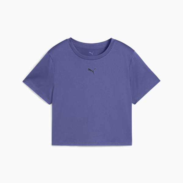 Remera corta Train All Day Essentials para mujer, Blue Crystal, large-ARG