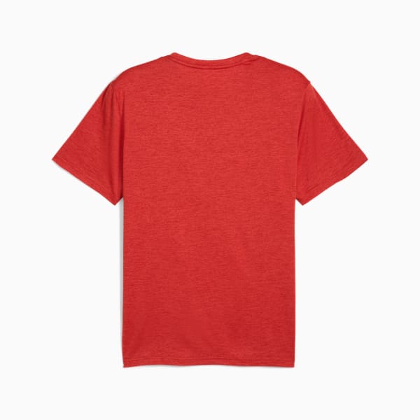 Playera Train All Day Essentials Texture para hombre, Red Fire Heather, large-MEX