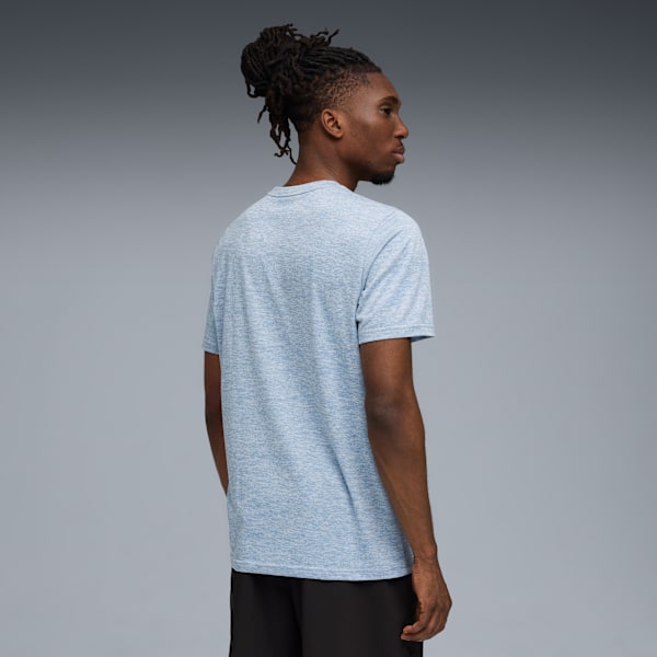 Playera Train All Day Essentials Texture para hombre, Cool Blue Heather, large-MEX