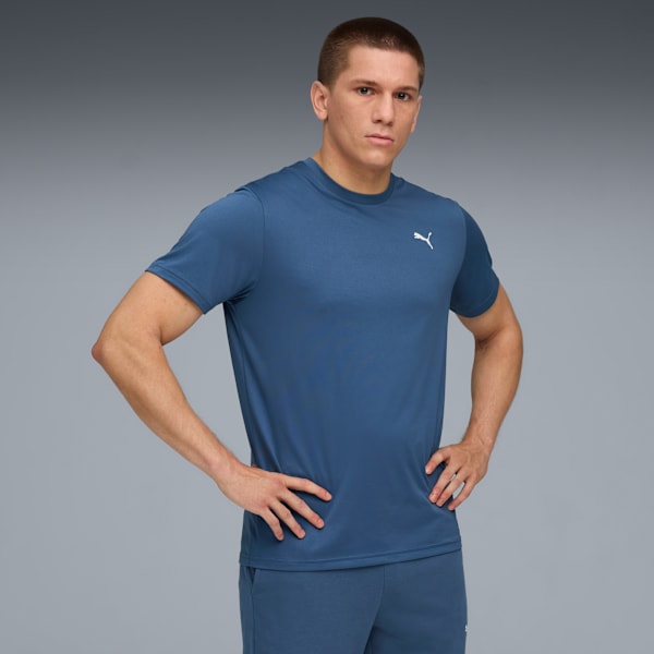 Remera Train All Day Essentials Solid Cat para hombre, Dark Indigo, large-ARG