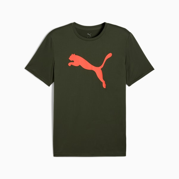 TAD ESSENTIALS Solid Cat Tee Men, Dark Olive, large-MEX