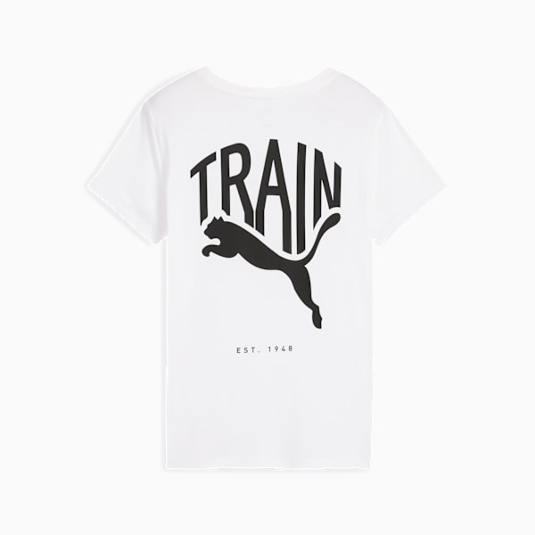 Remera de entrenamiento Graphics Illustration para mujer, PUMA White, large-ARG