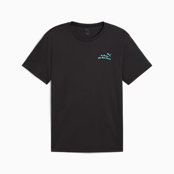 GRAPHICS Slogan Running Tee Men, PUMA Black, large-MEX