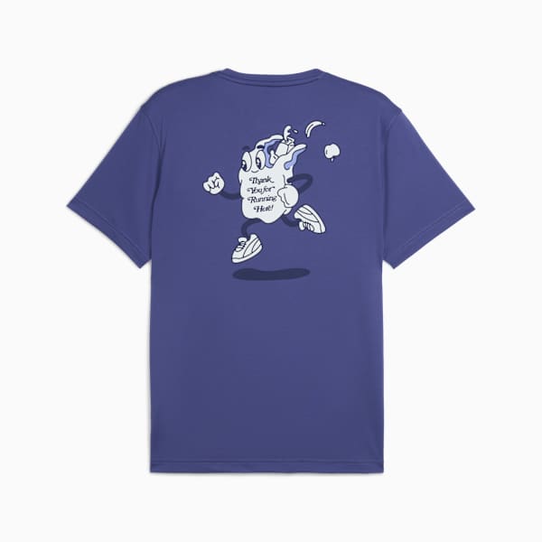 Playera de running Graphics Slogan para hombre, Blue Crystal, large-MEX