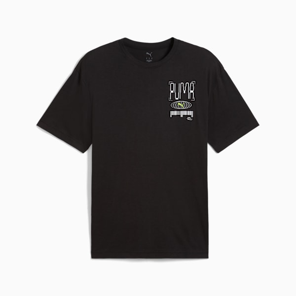 Playera de entrenamiento Graphics Illustration para mujer, PUMA Black, large-MEX