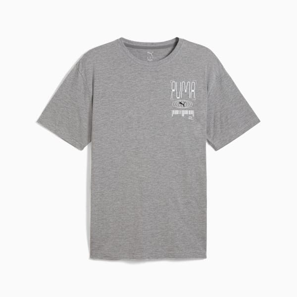 Playera de entrenamiento Graphics Illustration para mujer, Medium Gray Heather, large-MEX