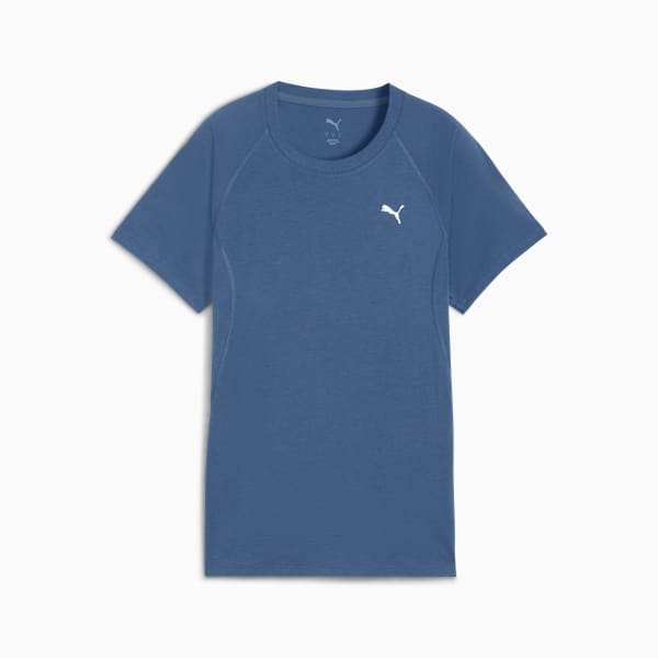VELOCITY Tri-Blend Running Tee Women, Dark Indigo, large-ZAF