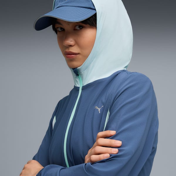 Campera de running VELOCITY para mujer, Dark Indigo, large-ARG