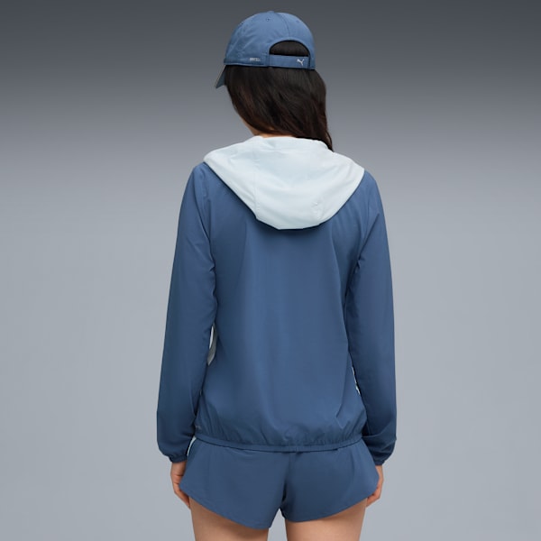VELOCITY Woven Running Jacket Women, Dark Indigo, large-ZAF