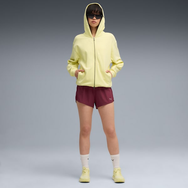 Shorts de running VELOCITY 7cm para mujer, Ruby Shimmer, large-ARG